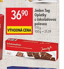 Jeden Tag Oplatky s čokoládovou polevou