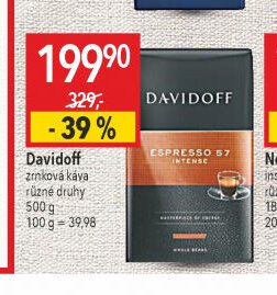 Davidoff zrnková káva