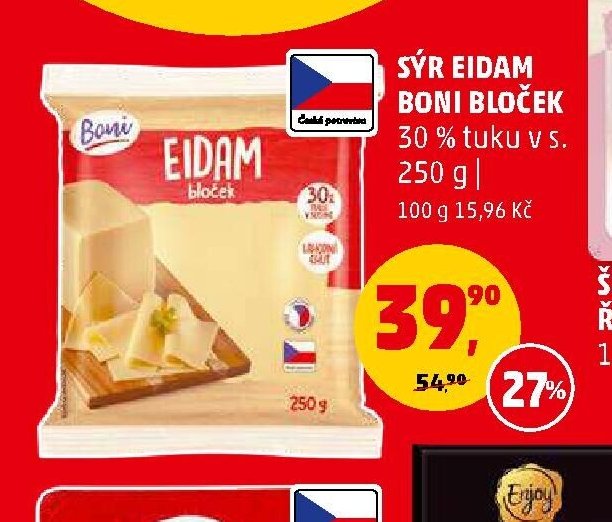 Sýr Eidam Boni bloček 250 g