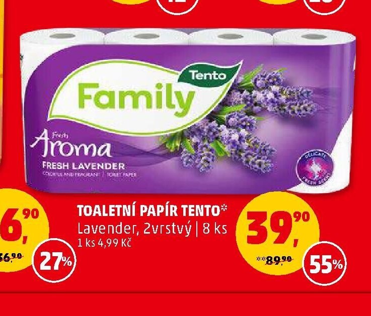 Toaletní papír Tento Lavender 8 ks