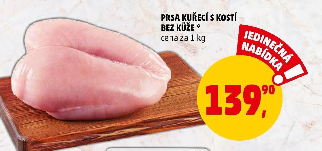 PRSA KUŘECÍ S KOSTÍ BEZ KŮŽE