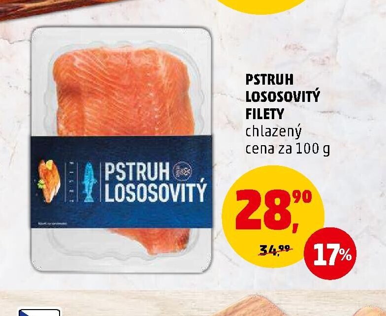 PSTRUH LOSOSOVÝ FILETY