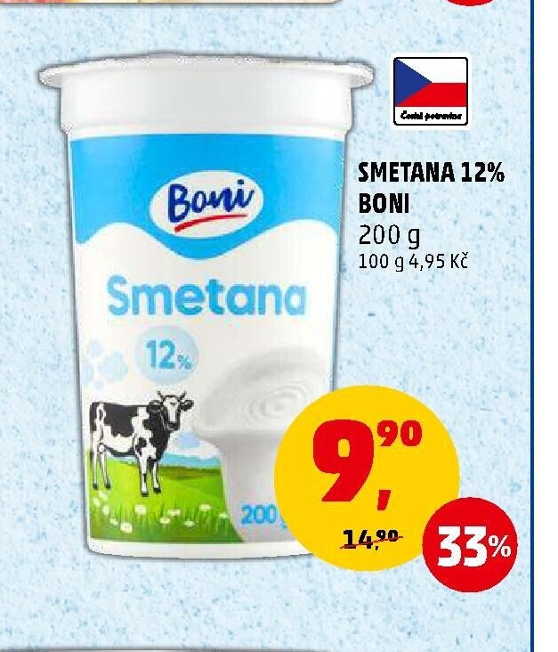 SMETANA 12% BONI