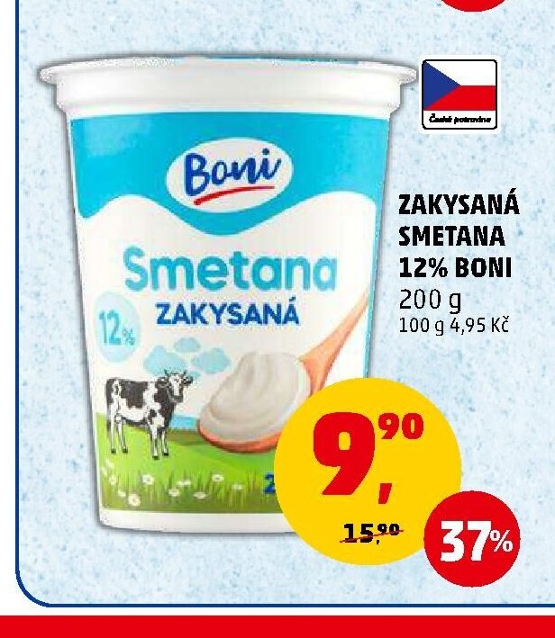 ZAKYSANÁ SMETANA 12% BONI