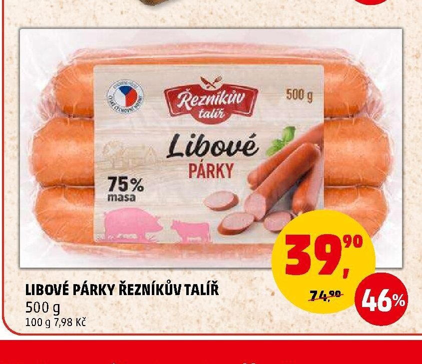 Libové párky Řezníkův talíř