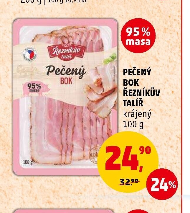 Pečený bok Řezníkův talíř