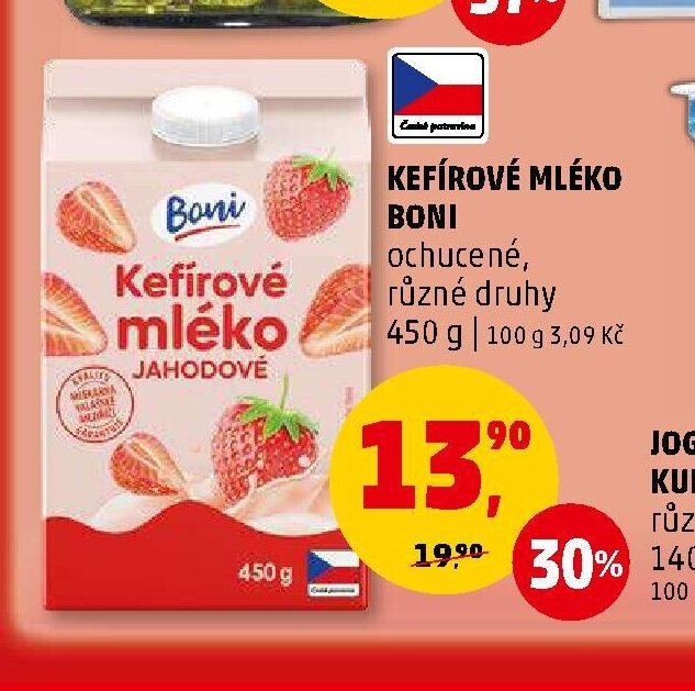 KEFÍROVÉ MLÉKO BONI