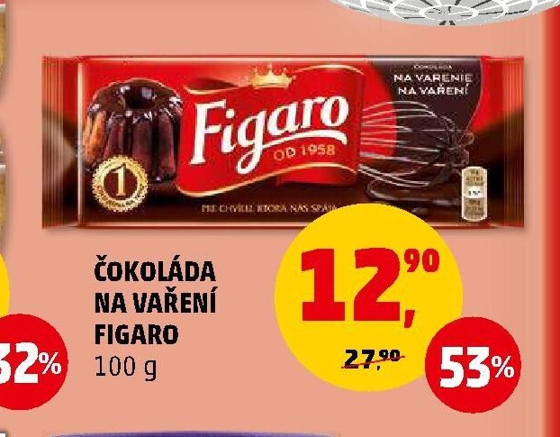 ČOKOLÁDA NA VAŘENÍ FIGARO 100 g