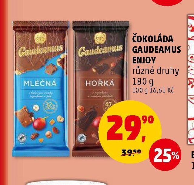ČOKOLÁDA GAUDEAMUS 180 g
