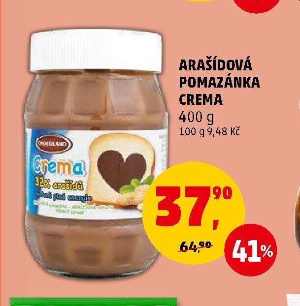 ARAŠÍDOVÁ POMAZÁNKA CREMA 400 g