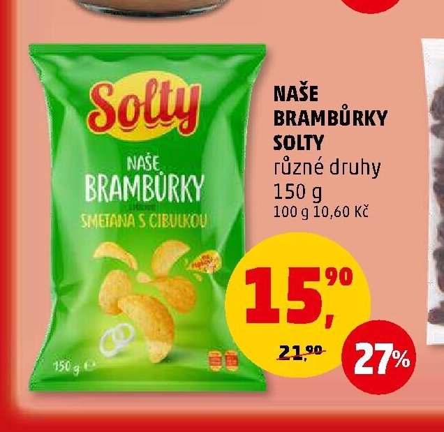 NAŠE BRAMBŮRKY SOLTY 150 g