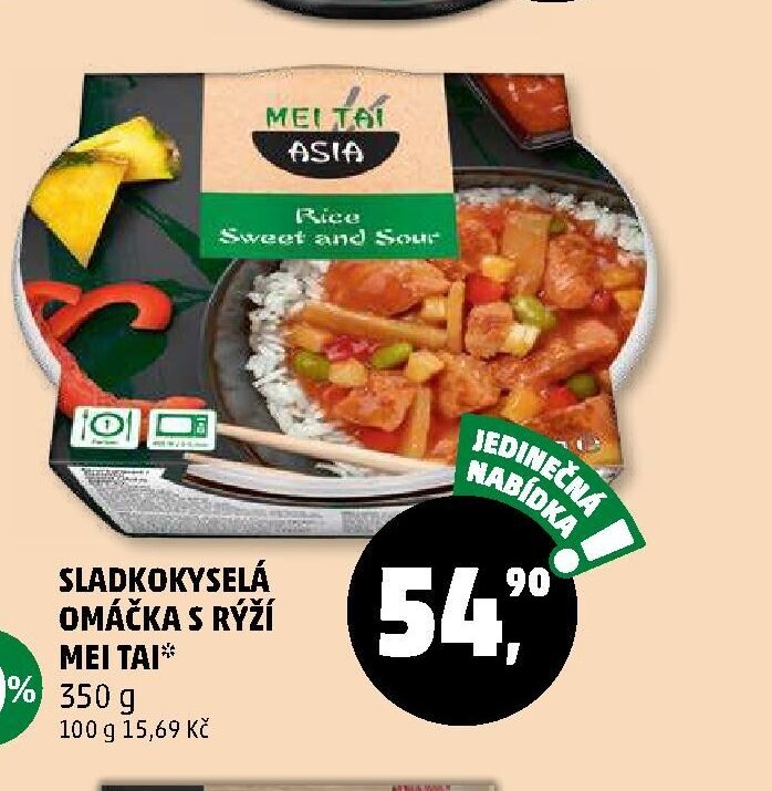 SLADKOKYSELÁ OMÁČKA S RÝŽÍ MEI TAI