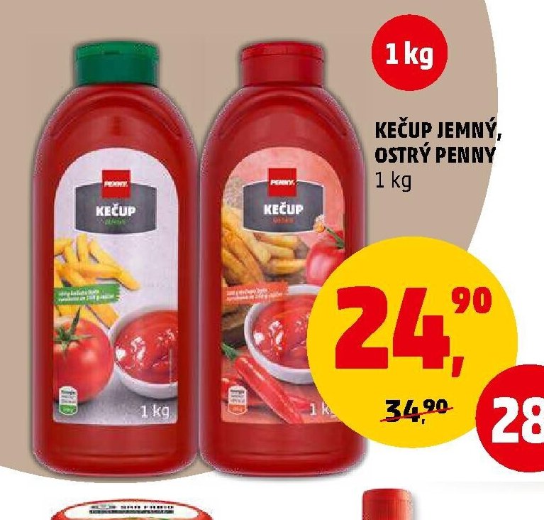 Kečup jemný, ostrý Penny