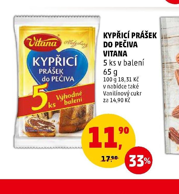 Kypřící prášek do pečiva Vitana