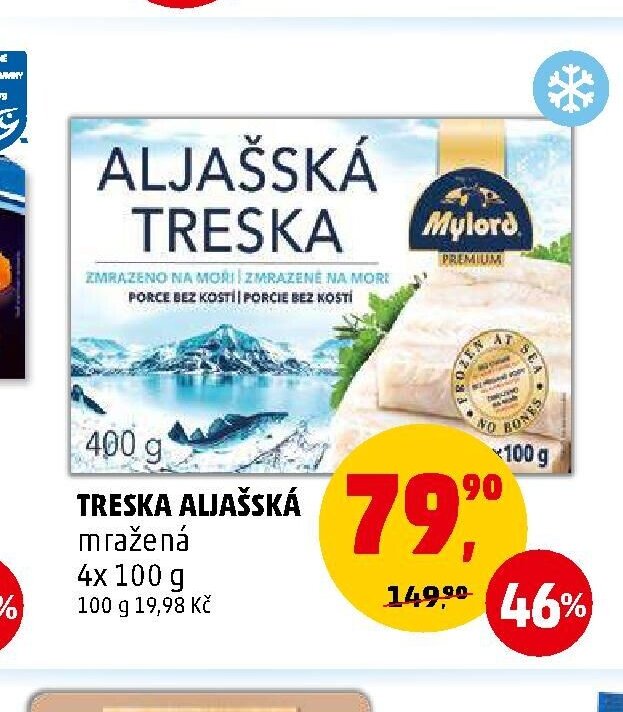 Treska aljašská mražená
