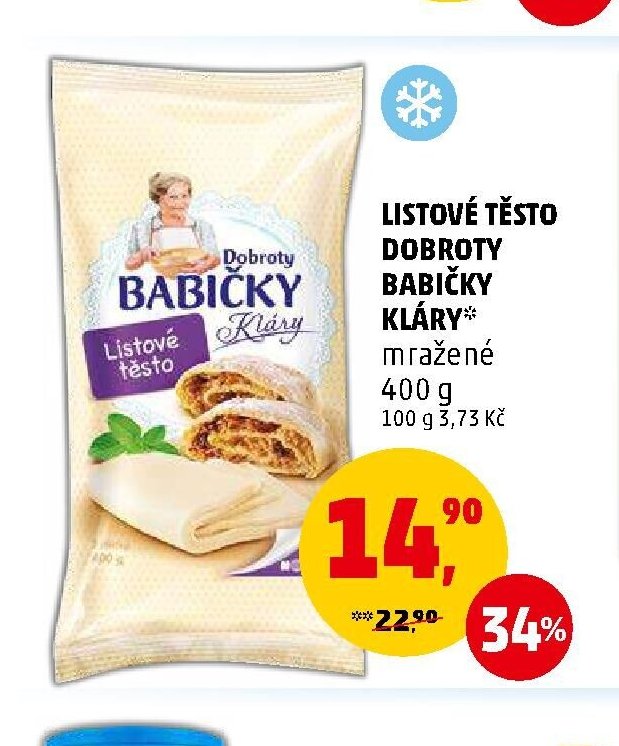 Listové těsto Dobroty babičky Kláry