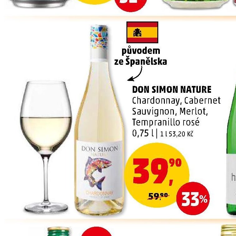DON SIMON NATURE Chardonnay, Cabernet Sauvignon, Merlot, Tempranillo rosé 0,75 l