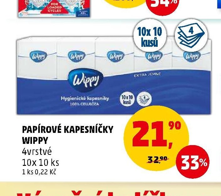 PAPÍROVÉ KAPESNÍČKY WIPPY