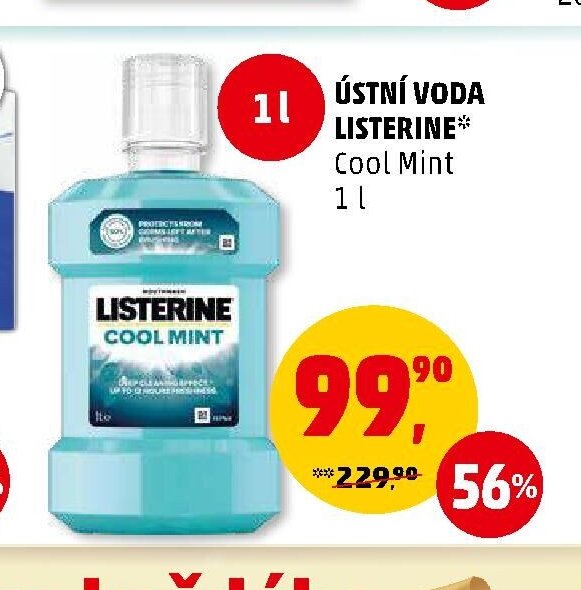 ÚSTNÍ VODA LISTERINE Cool Mint