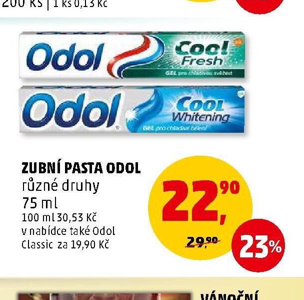 ZUBNÍ PASTA ODOL různé druhy