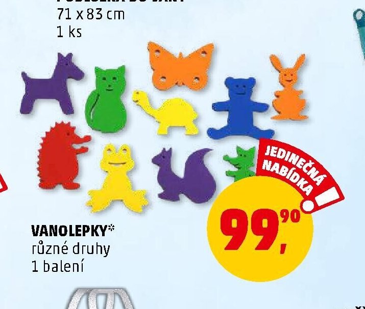 VANOLEPKY různé druhy