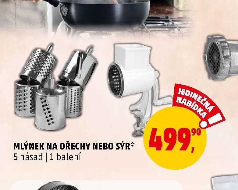 MLÝNEK NA OŘECHY NEBO SÝR
