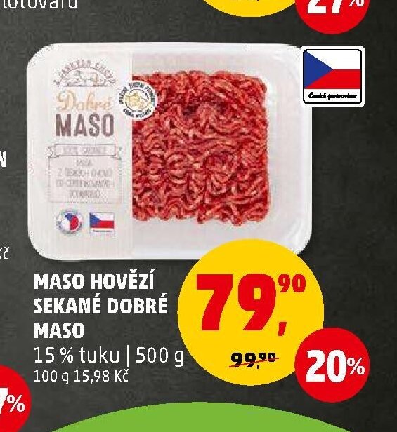 Maso hovězí sekané Dobré maso