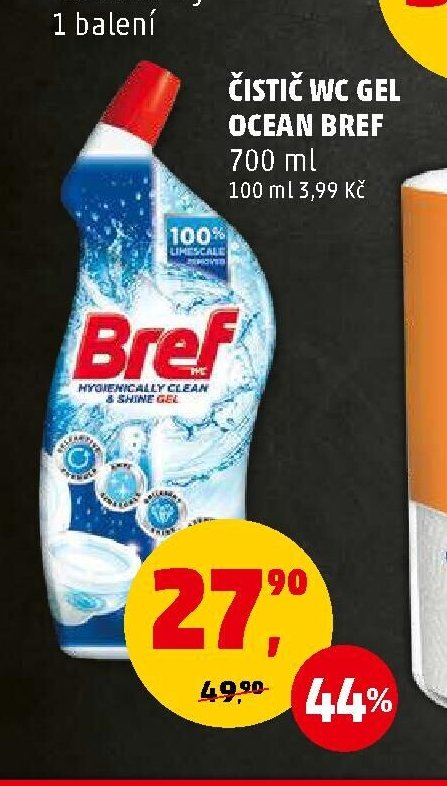 Čistič WC gel Ocean Bref