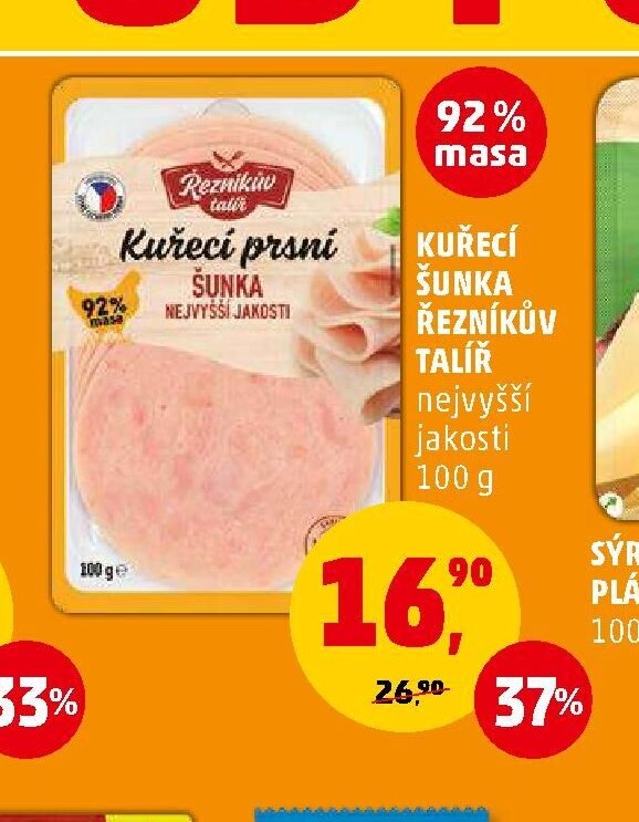 KUŘECÍ ŠUNKA ŘEZNÍKŮV TALÍŘ 100 g