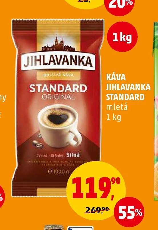 KÁVA JIHLAVANKA STANDARD 1 kg