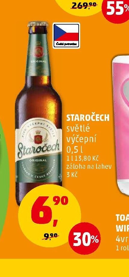 STAROČECH světlé výčepní 0,5 l