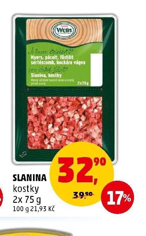 Slanina kostky
