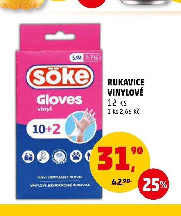 RUKAVICE VINYLOVÉ