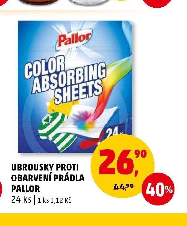 UBROUSKY PROTI OBARVENÍ PRÁDLA PALLOR