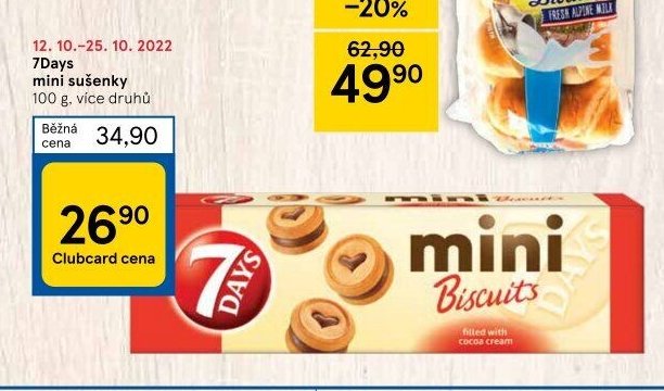 7Days mini sušenky