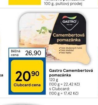Gastro Camembertová pomazánka