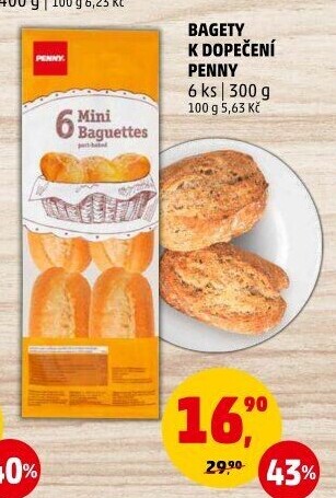 Bagety k dopečení Penny