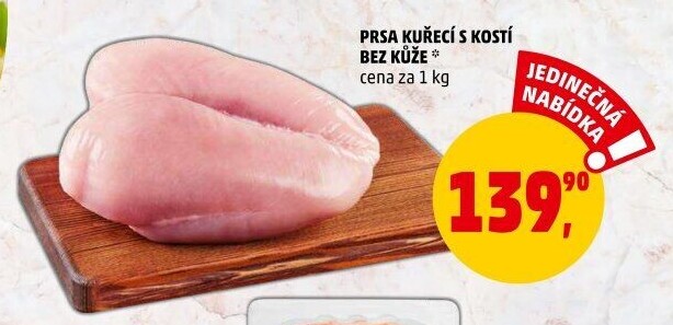 Kuřecí prsa s kostí