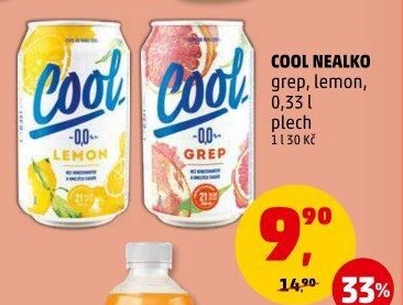 Nealkoholické pivo ochucené Staropramen Cool