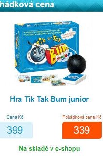 Hra Tik Tak Bum junior