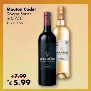 Vína Mouton Cadet Baron Philippe de Rothschild
