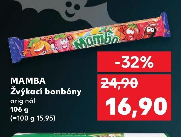 MAMBA Žvýkací bonbóny originál 106 g