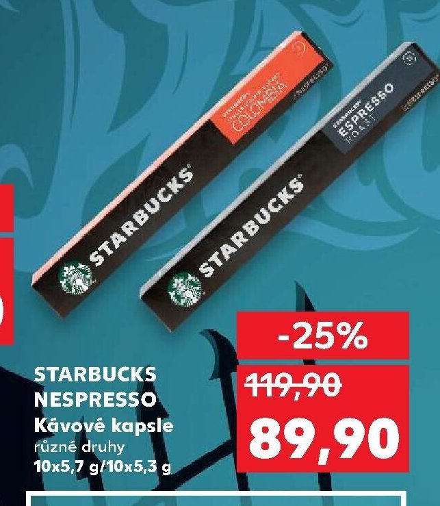 STARBUCKS NESPRESSO Kávové kapsle různé druhy