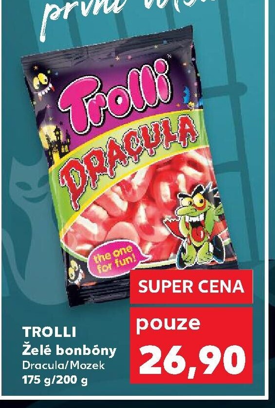 TROLLI Želé bonbóny Dracula/Mozek 175 g