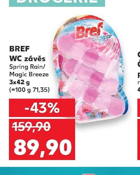 BREF WC závěs Spring Rain/Magic Breeze 3x42 g