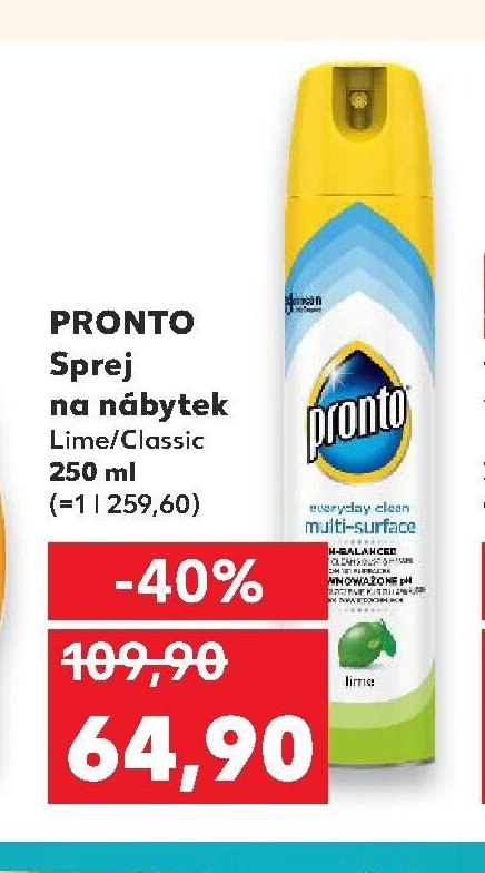 PRONTO Sprej na nábytek Lime/Classic 250 ml