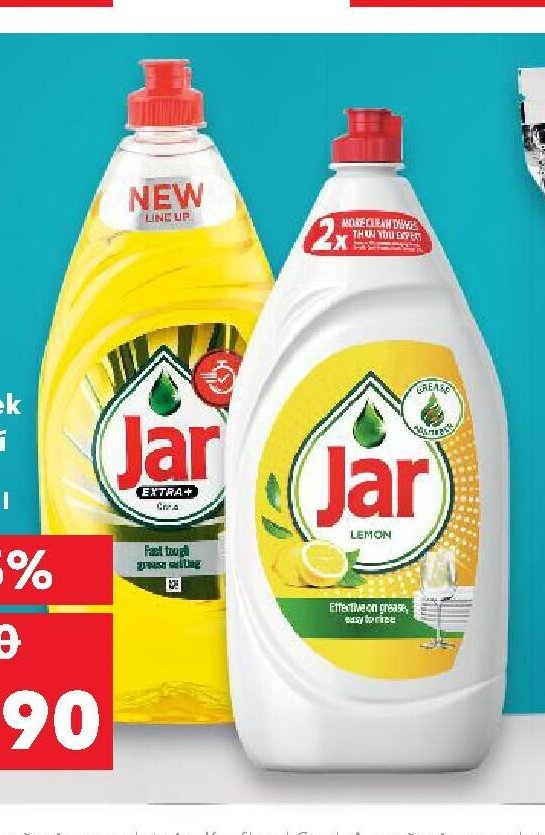 JAR Prostředek na nádobí různé druhy 905 ml/1,35 l