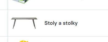 Stoly a stolky