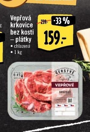 Vepřová krkovice bez kosti - plátky