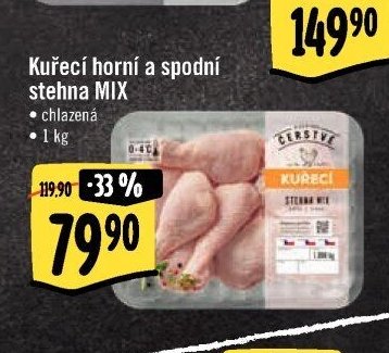 Kuřecí horní a spodní stehna MIX